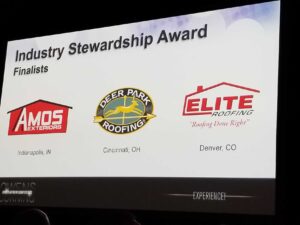 Elite Roofing Named Finalist for 2018 Owens Corning Industry Stewardship Award