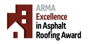 ARMA Excellence in Asphalt Roofing Award logo