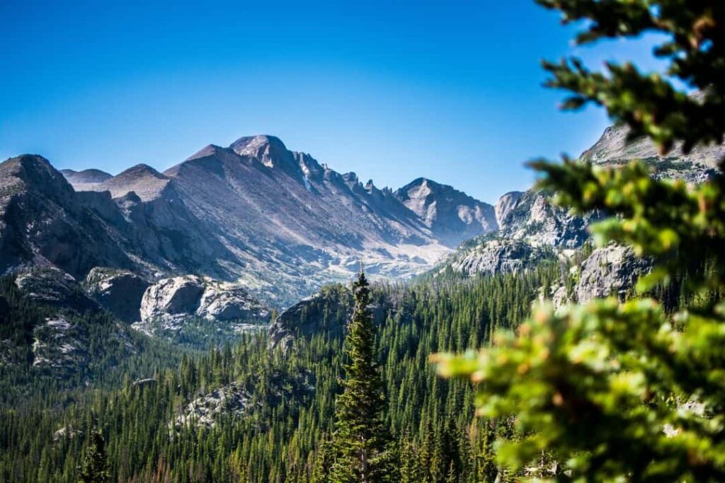 mountains in Estes Park Colorado