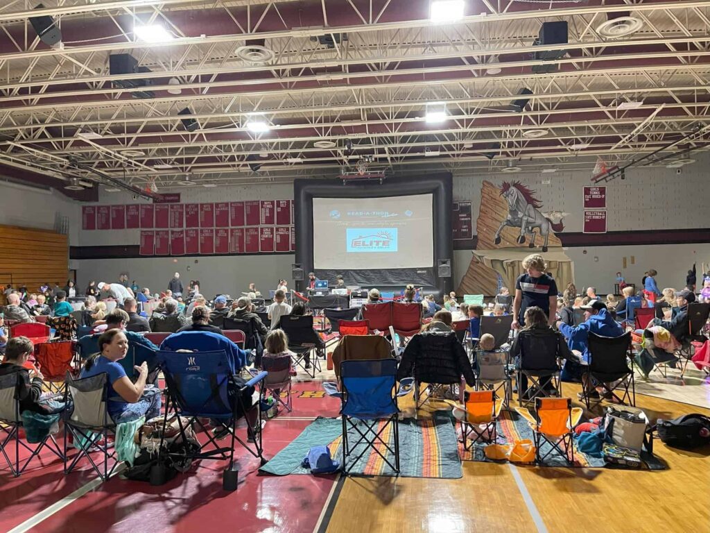 Photo of Elite Roofing and Ute Meadows PTA movie night
