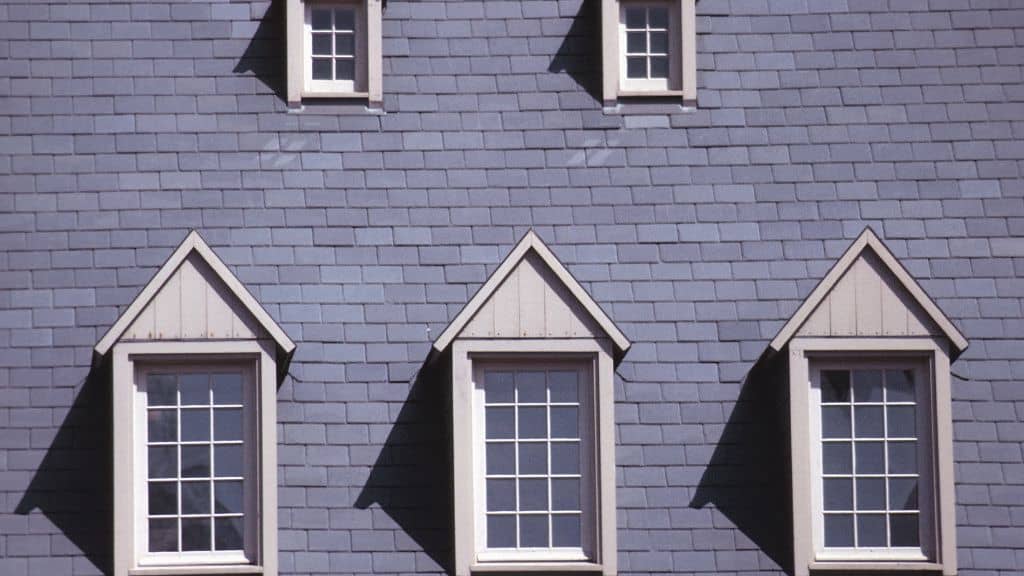 Grey tiles on roof in Denver