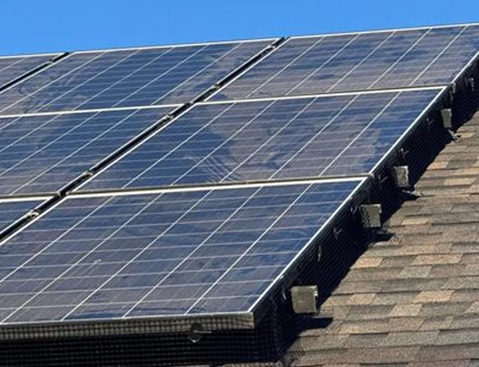 Roof-mounted solar panels installed by Elite Roofing and Solar, leading roofing contractor Loveland, CO