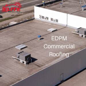 arial view of an EPDM Roof by EPDM Roof Repair Elite Roofing & Solar Denver, CO