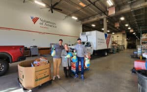 Elite Roofing & Solar Staff on a Turkey Drive in Denver