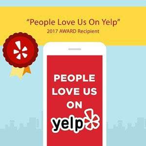 We Are Proud Recipients of the 2017 People Love Us on Yelp Award!